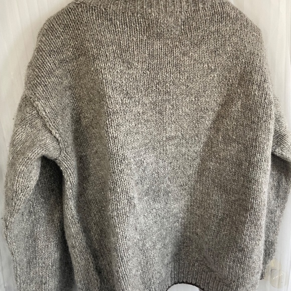 Joseph Anthony Chunky Hand Knitted Wool Cardigan, Men's Medium - Picture 7 of 10